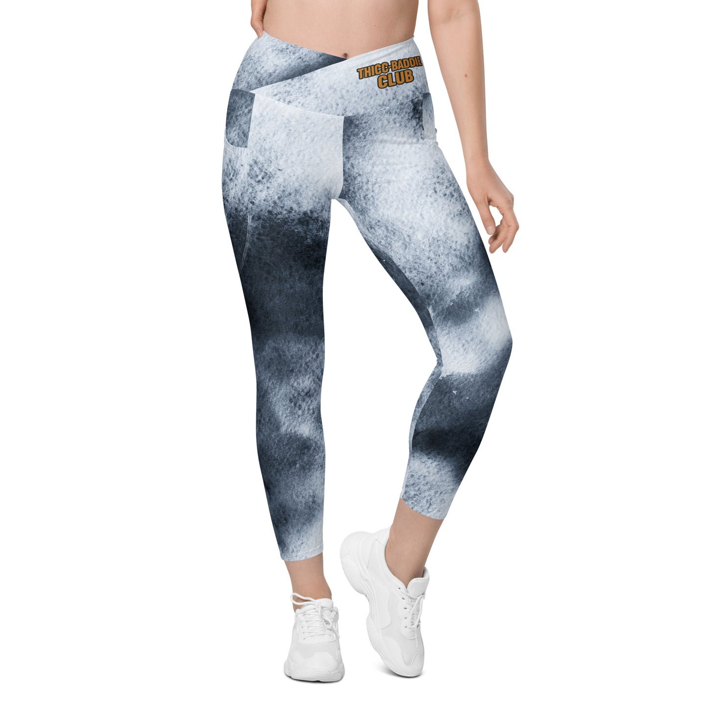 THICC-BADDIE CLUB V-TOP Leggings with side design