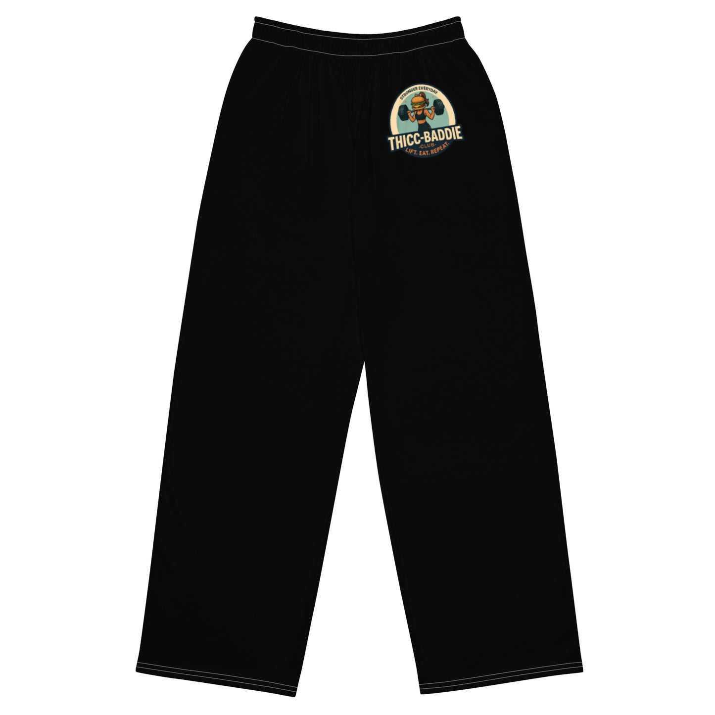 THICC-BADDIE CLUB Wide-leg pants front design