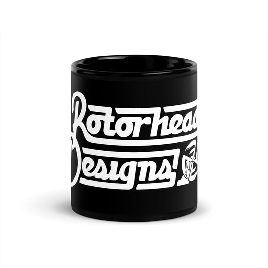 RotorHead Designs Logo Black Mug