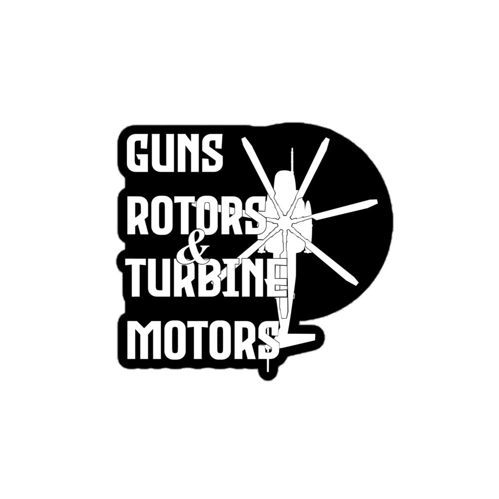 Guns, Rotors, & Turbine Motors Sticker