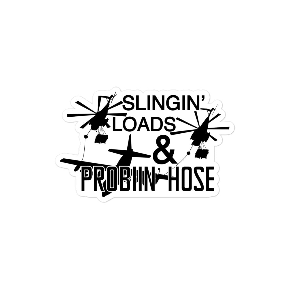 Slingin' Loads Sticker