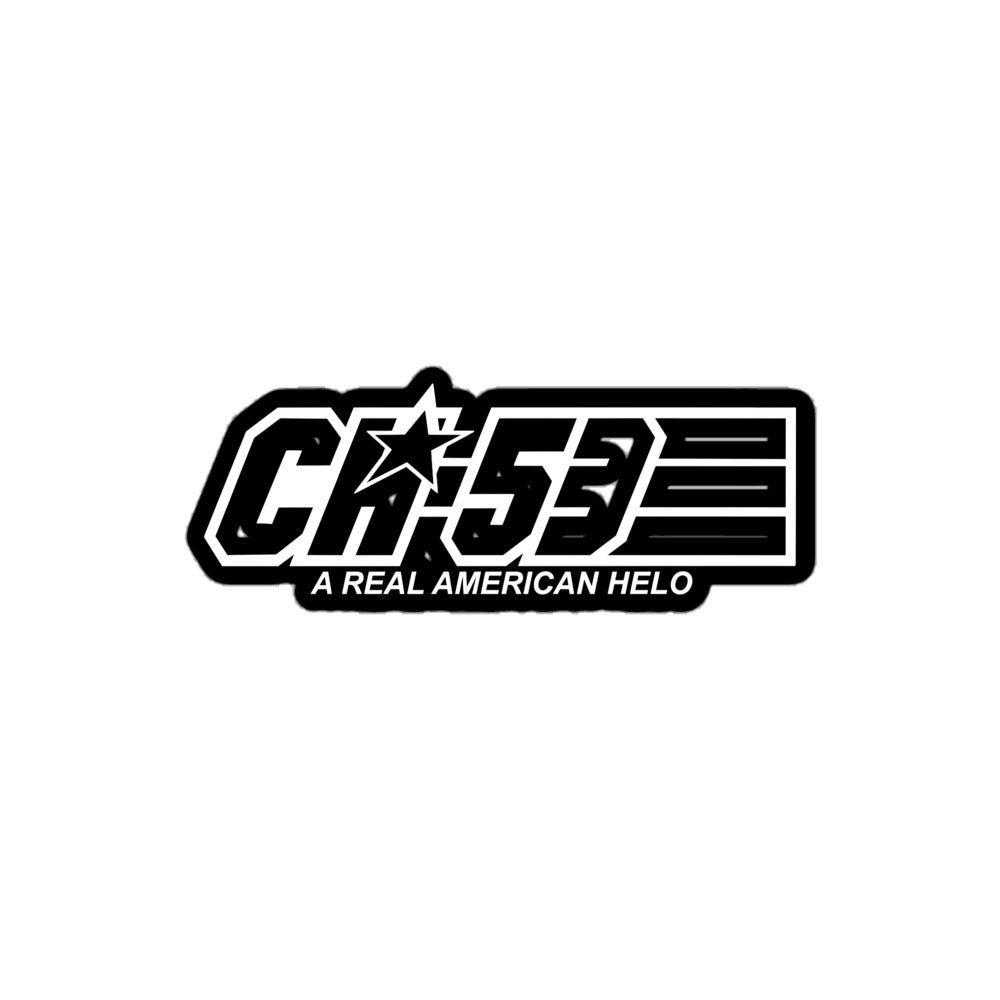 CH-53 "A Real American Helo" Sticker