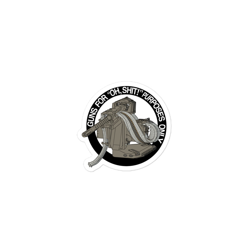 GAU-21 Oh Shit Sticker