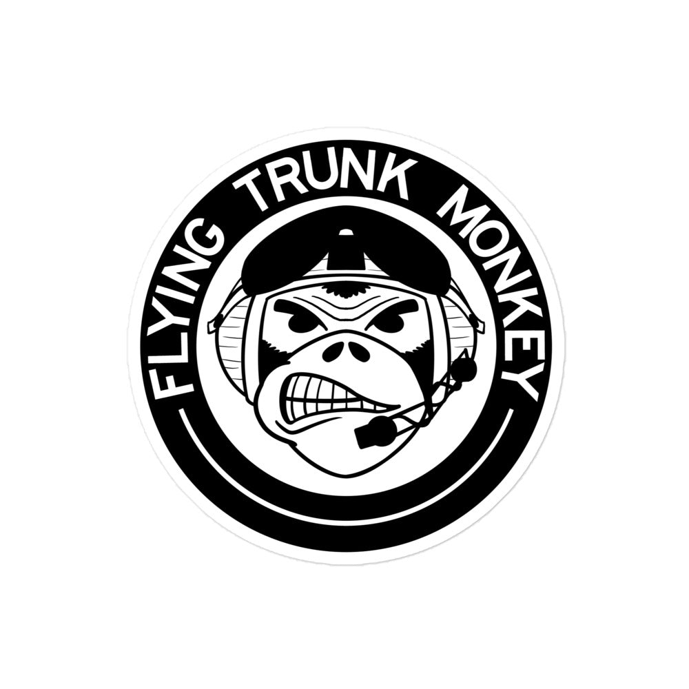 Flying Truck Monkey Sticker