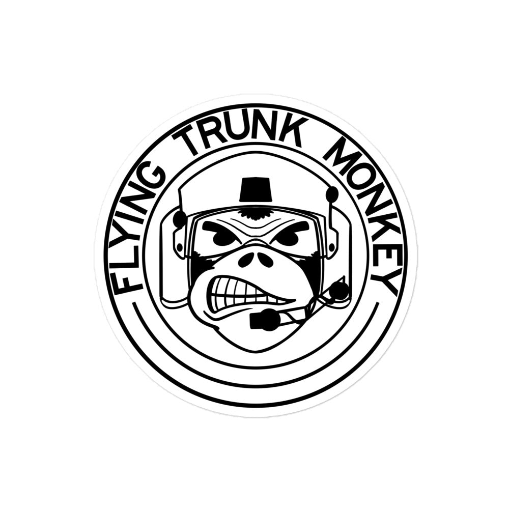 Flying Truck Monkey Sticker