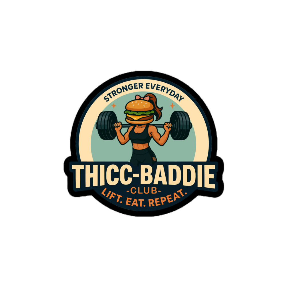 THICC-BADDIE CLUB Logo Sticker