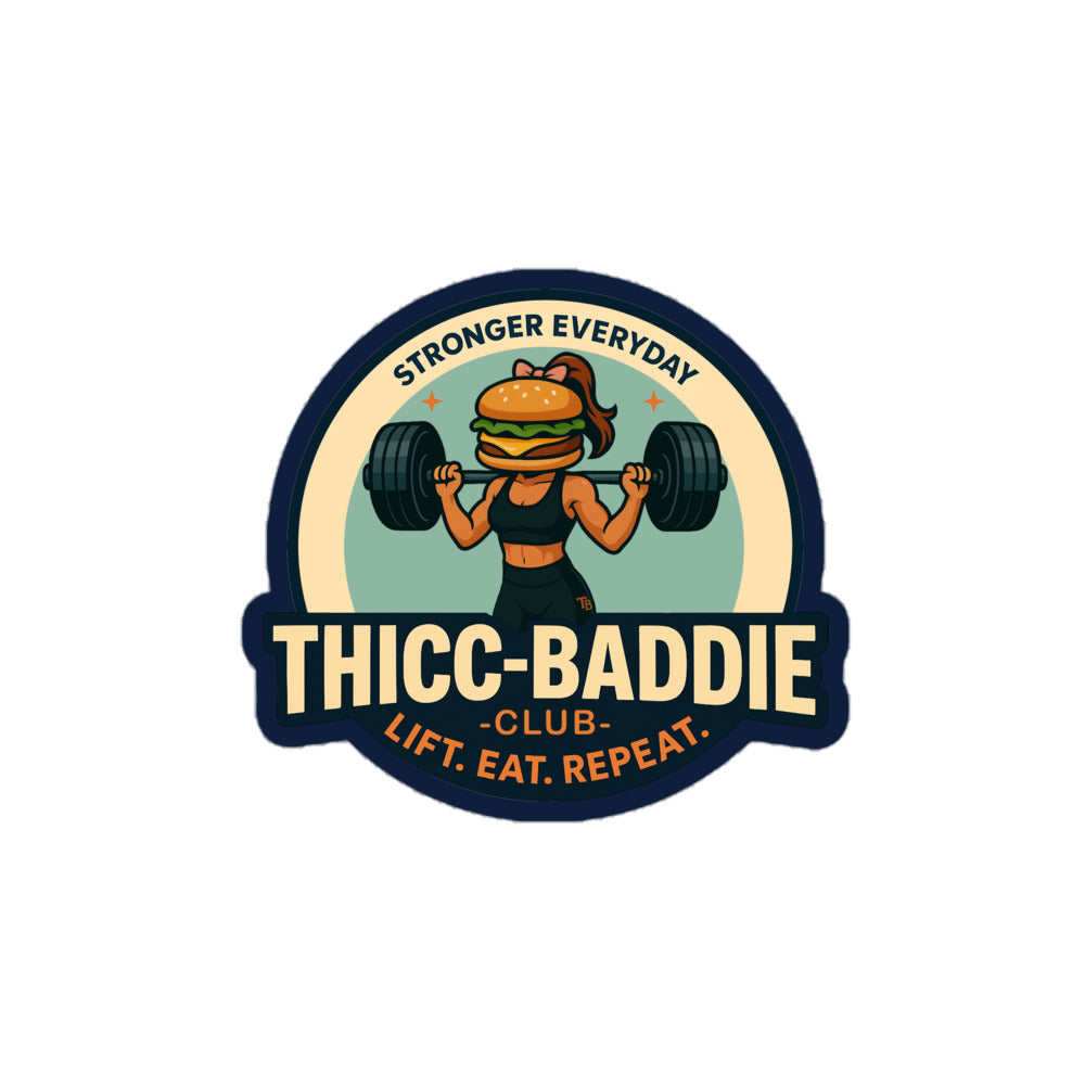 THICC-BADDIE CLUB Logo Sticker