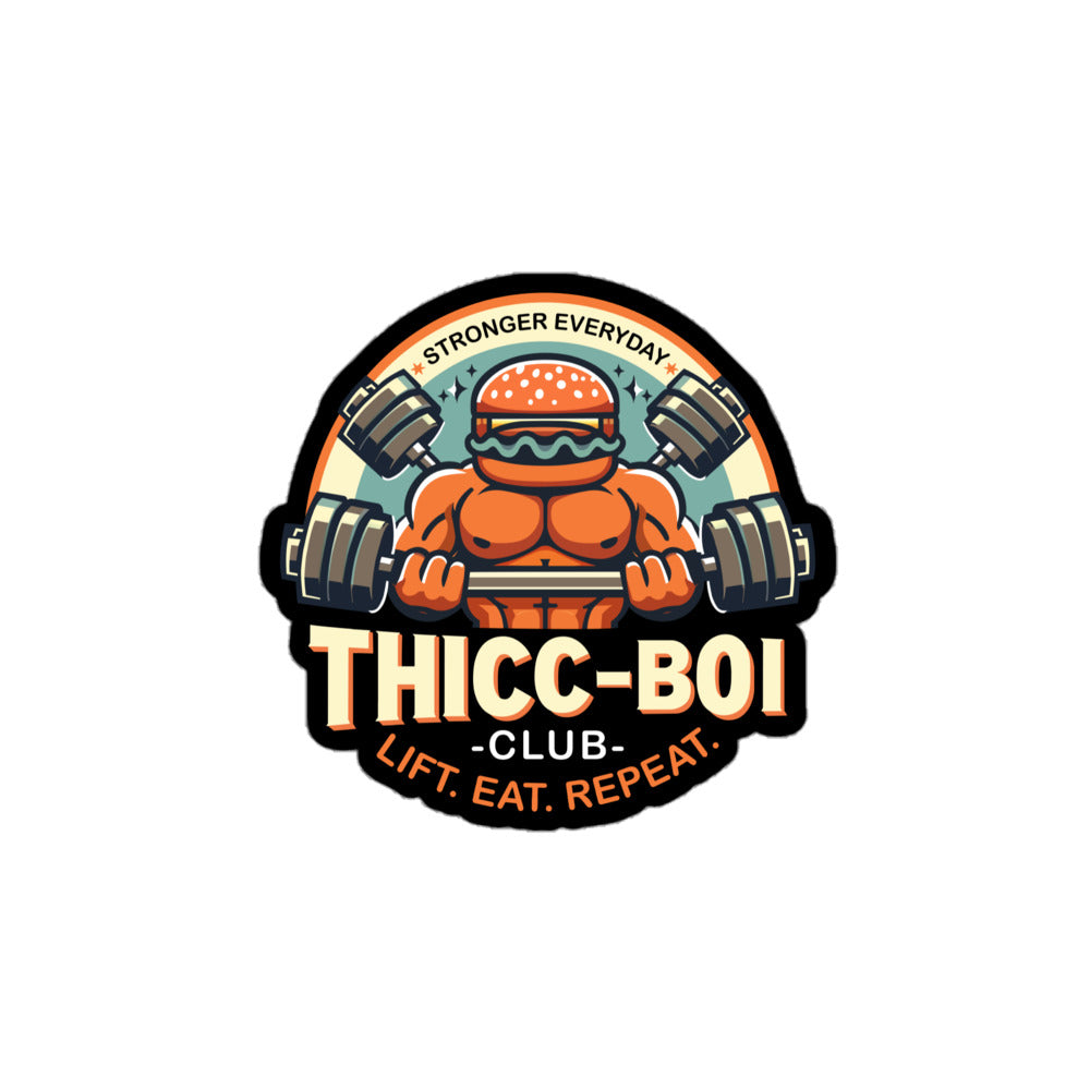 THICC-BOI CLUB Logo Sticker