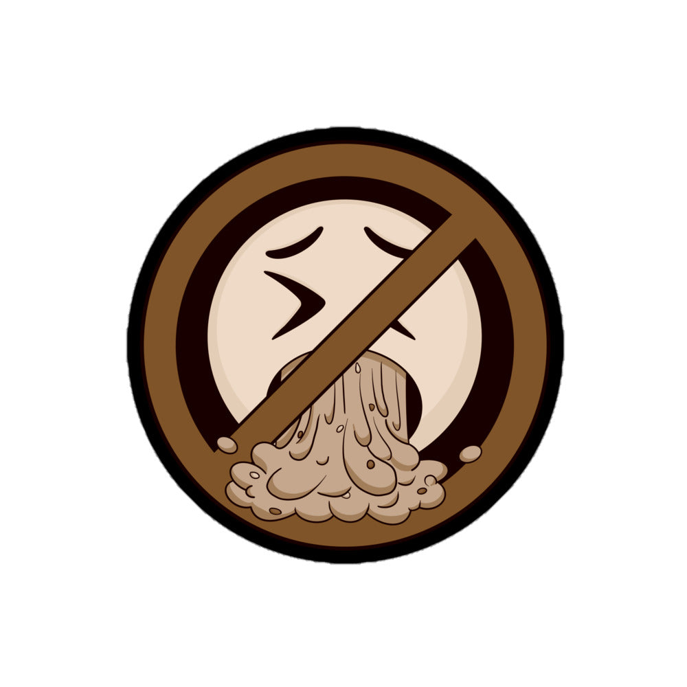 No Puking Allowed Sticker
