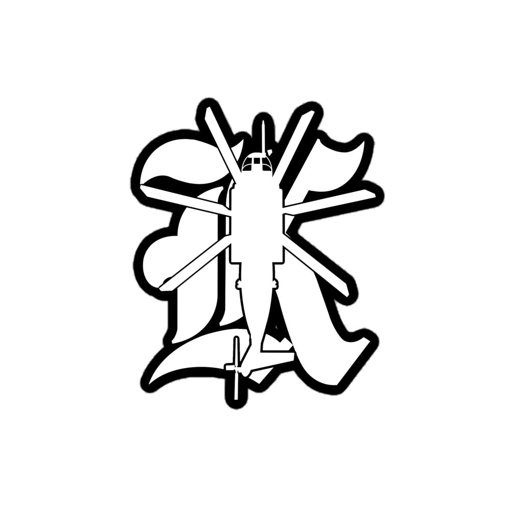 K Silhouette Sticker
