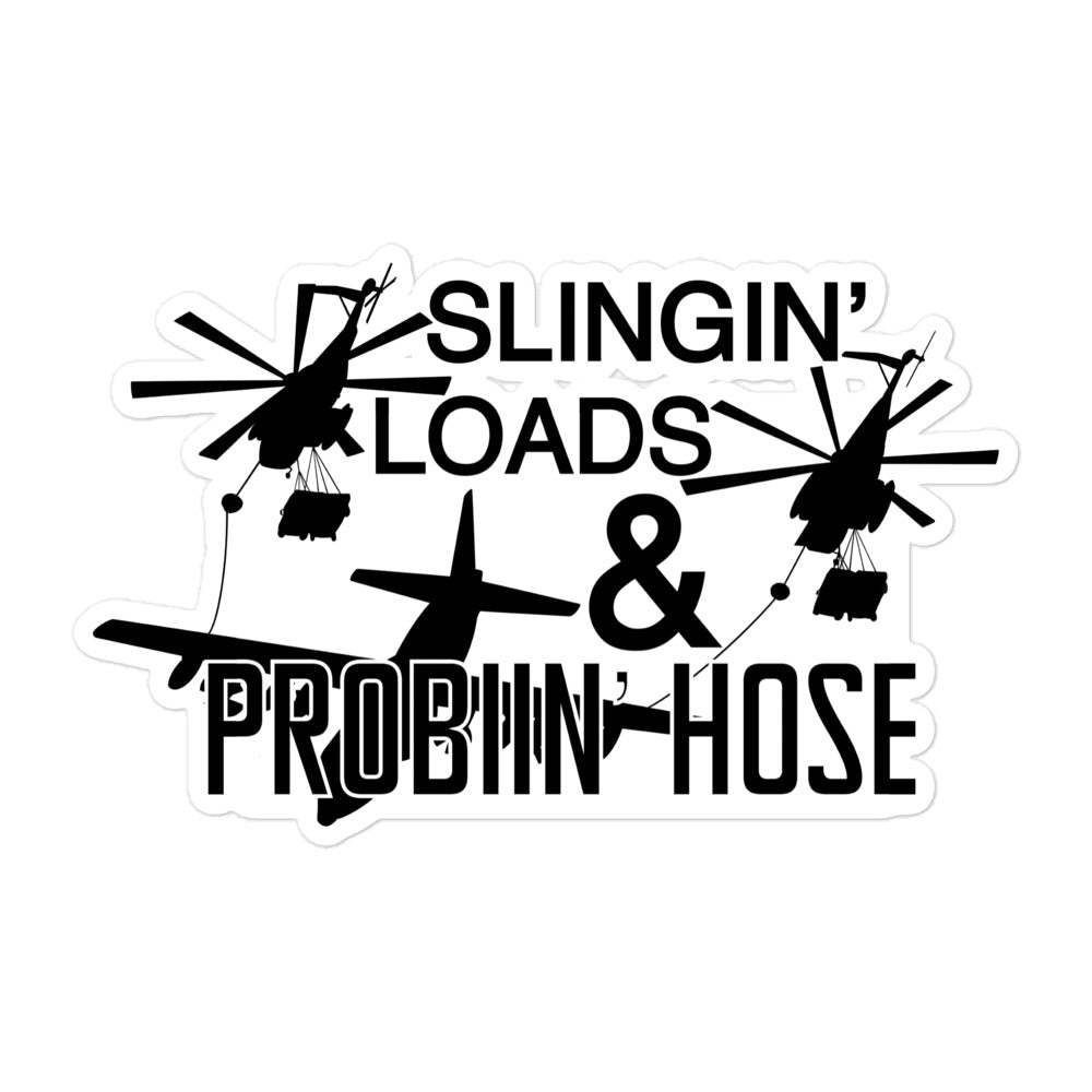 Slingin' Loads Sticker