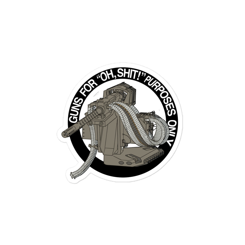 GAU-21 Oh Shit Sticker