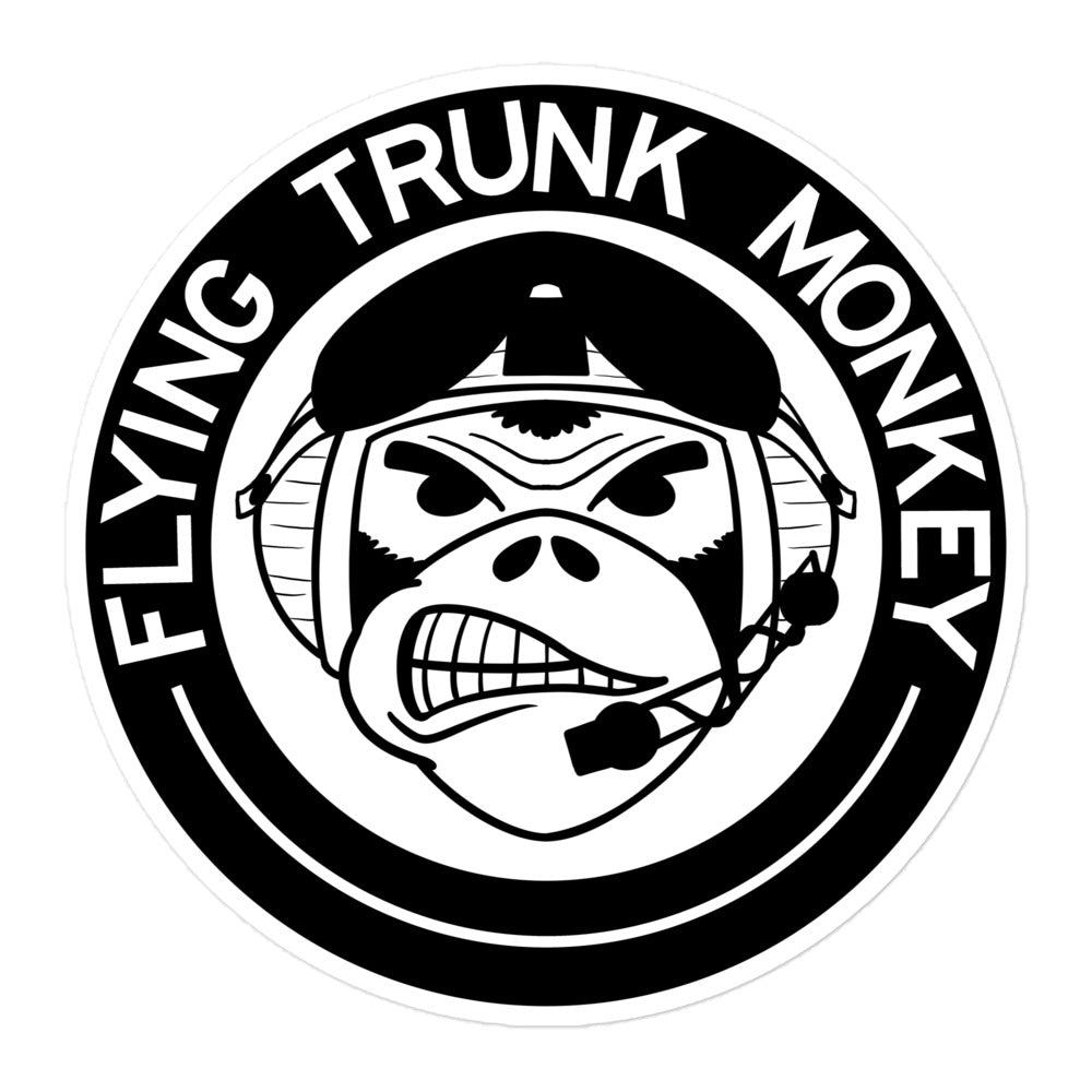 Flying Truck Monkey Sticker