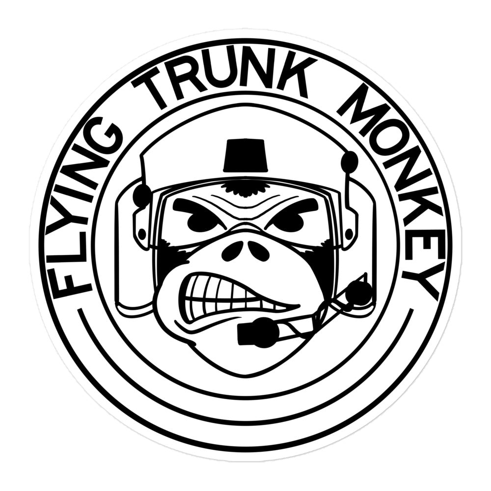 Flying Truck Monkey Sticker