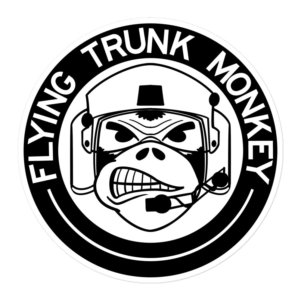 Flying Truck Monkey Sticker