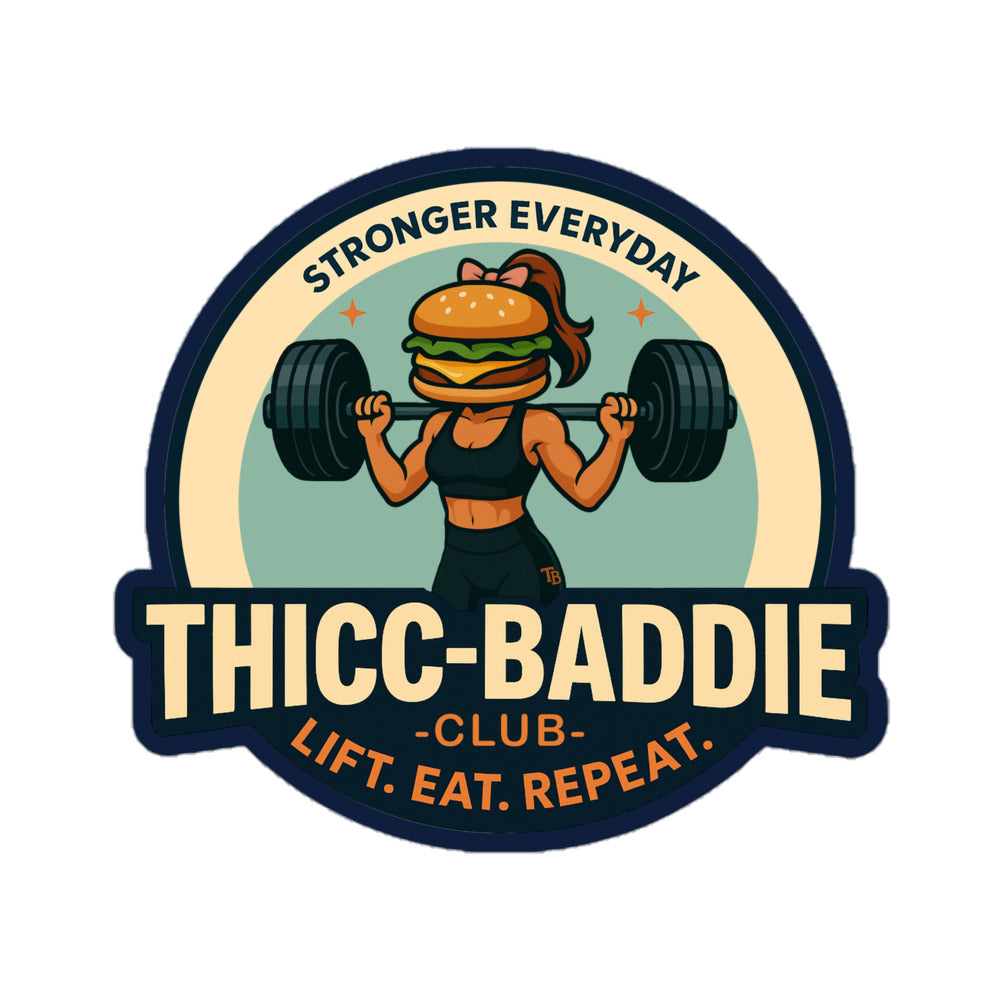 THICC-BADDIE CLUB Logo Sticker