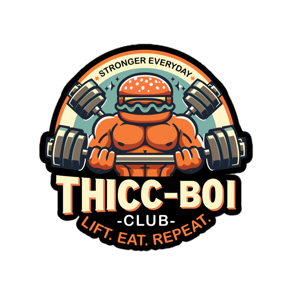 THICC-BOI CLUB Logo Sticker