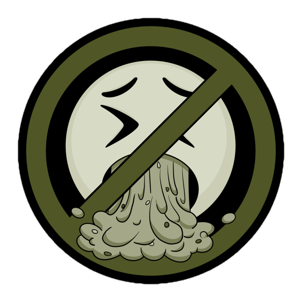No Puking Allowed Sticker