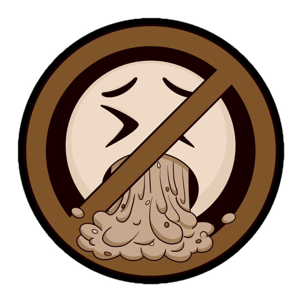 No Puking Allowed Sticker