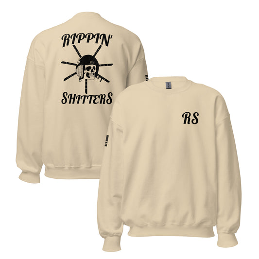RS Aviator Logo Blacked out Crew Neck
