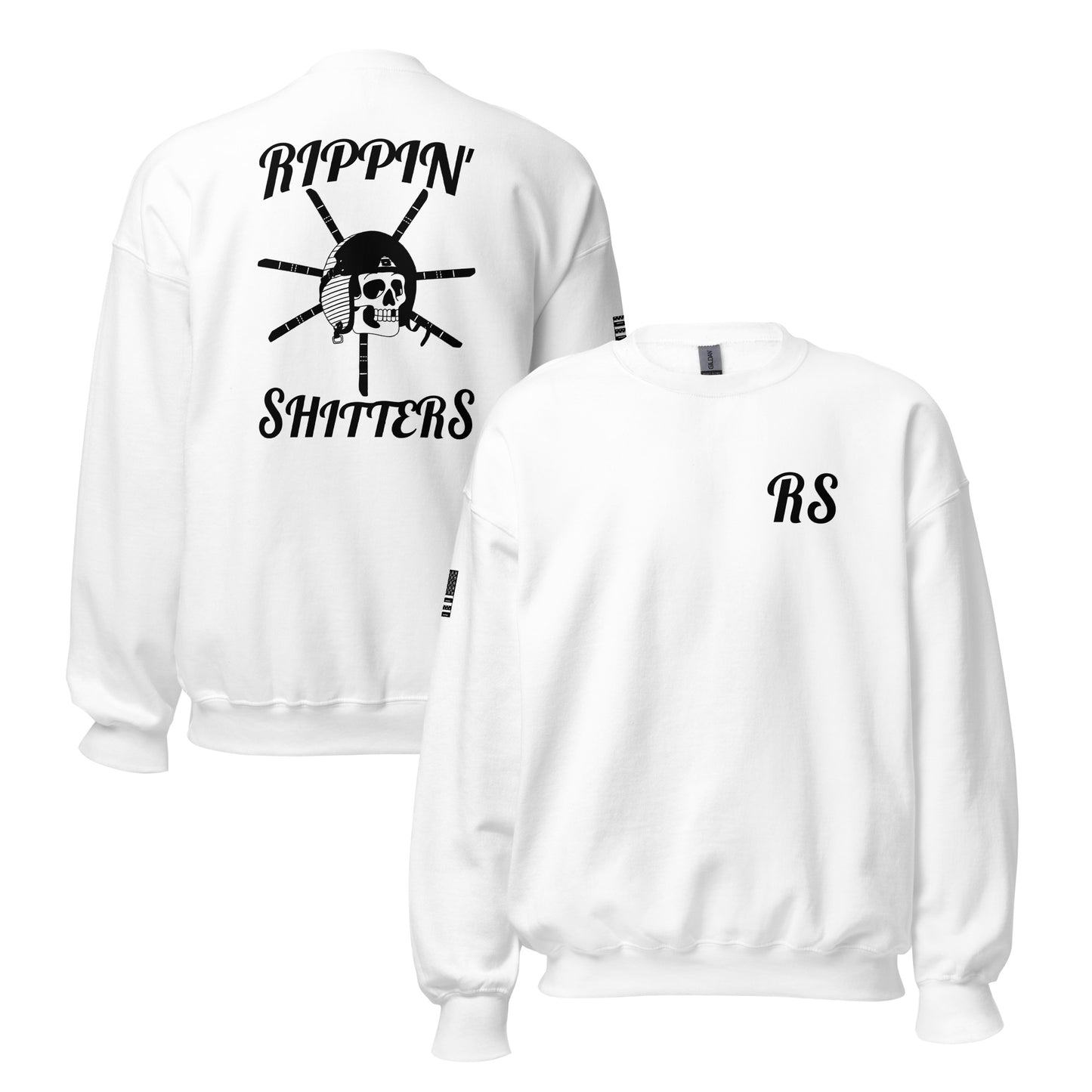 RS Aviator Logo Blacked out Crew Neck