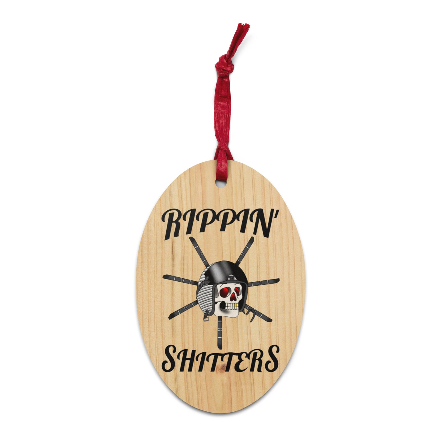 Merry Rip-mas! Wooden ornament