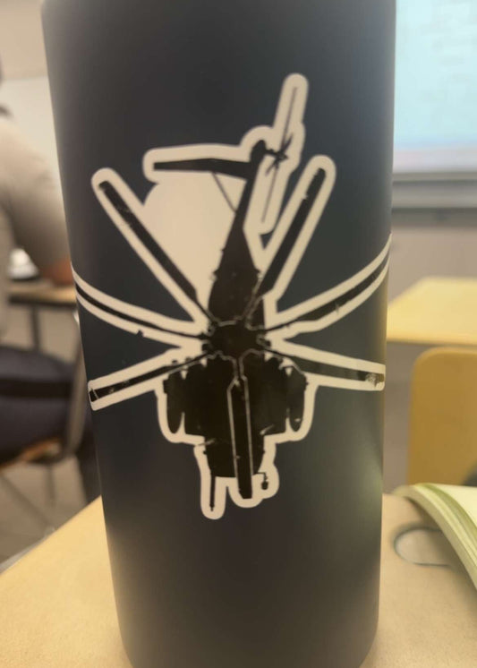 Echo silhouette Sticker