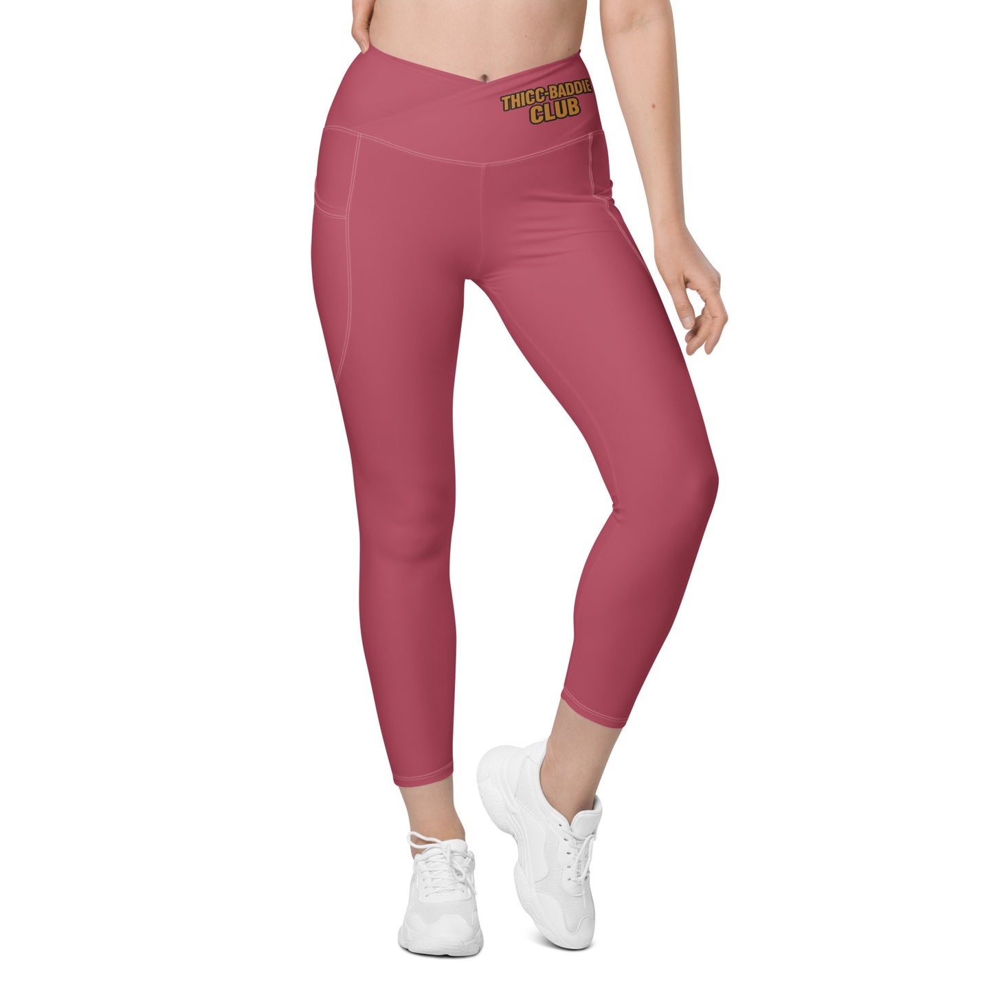 THICC-BADDIE CLUB V-TOP Leggings with side design
