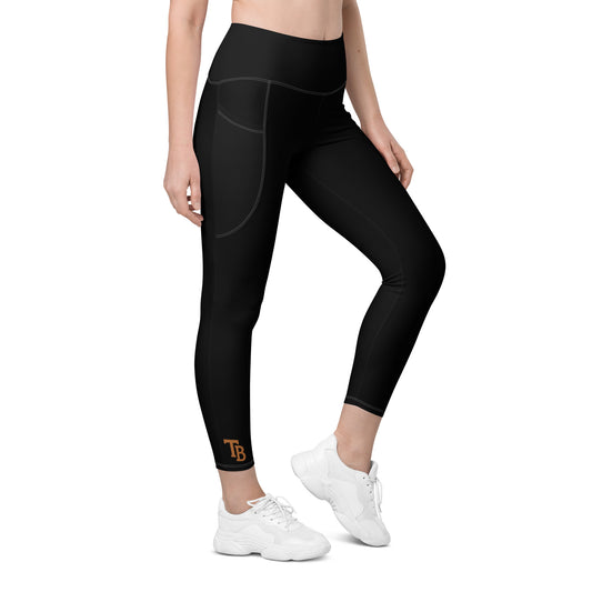 THICC-BADDIE CLUB Leggings with pocket ankle design