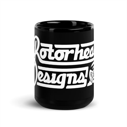 RotorHead Designs Logo Black Mug