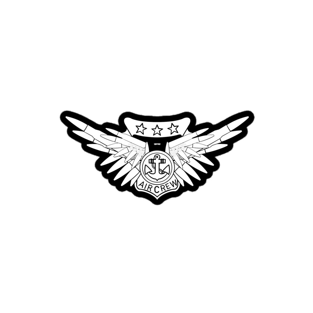 50 Cal Combat AC Wings Sticker
