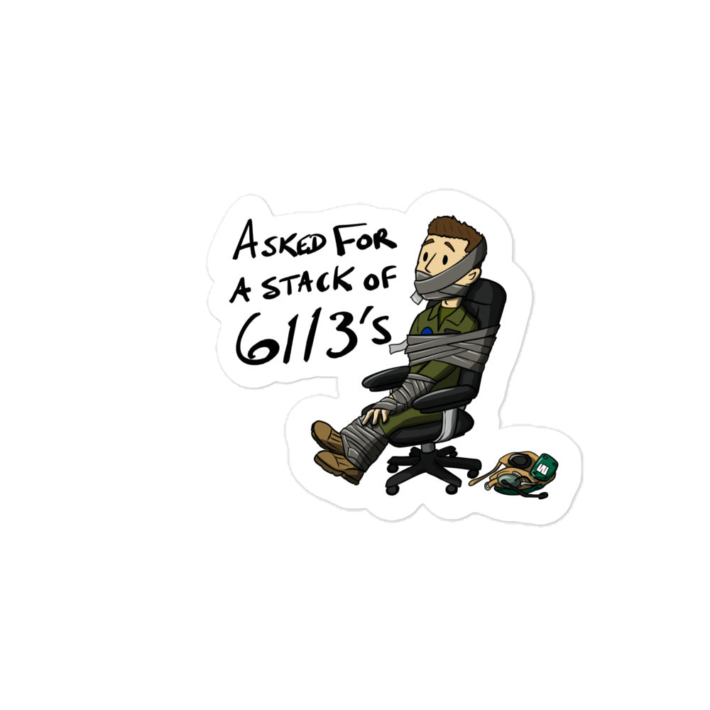 Stack of 6113’s Sticker