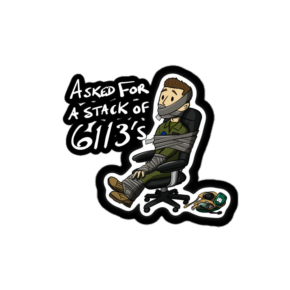 Stack of 6113’s Sticker