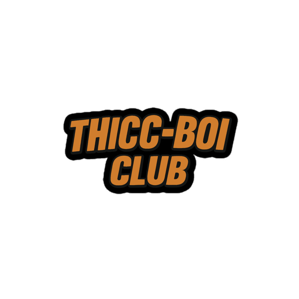 THICC-BOI CLUB Logo sticker