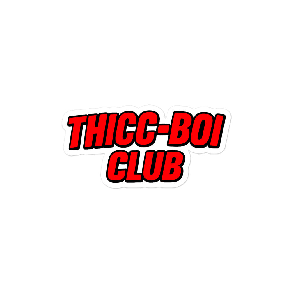 THICC-BOI CLUB Logo sticker
