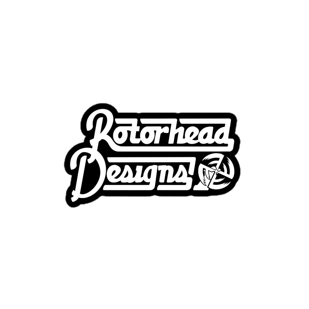 RotorHead Designs Script Logo Sticker