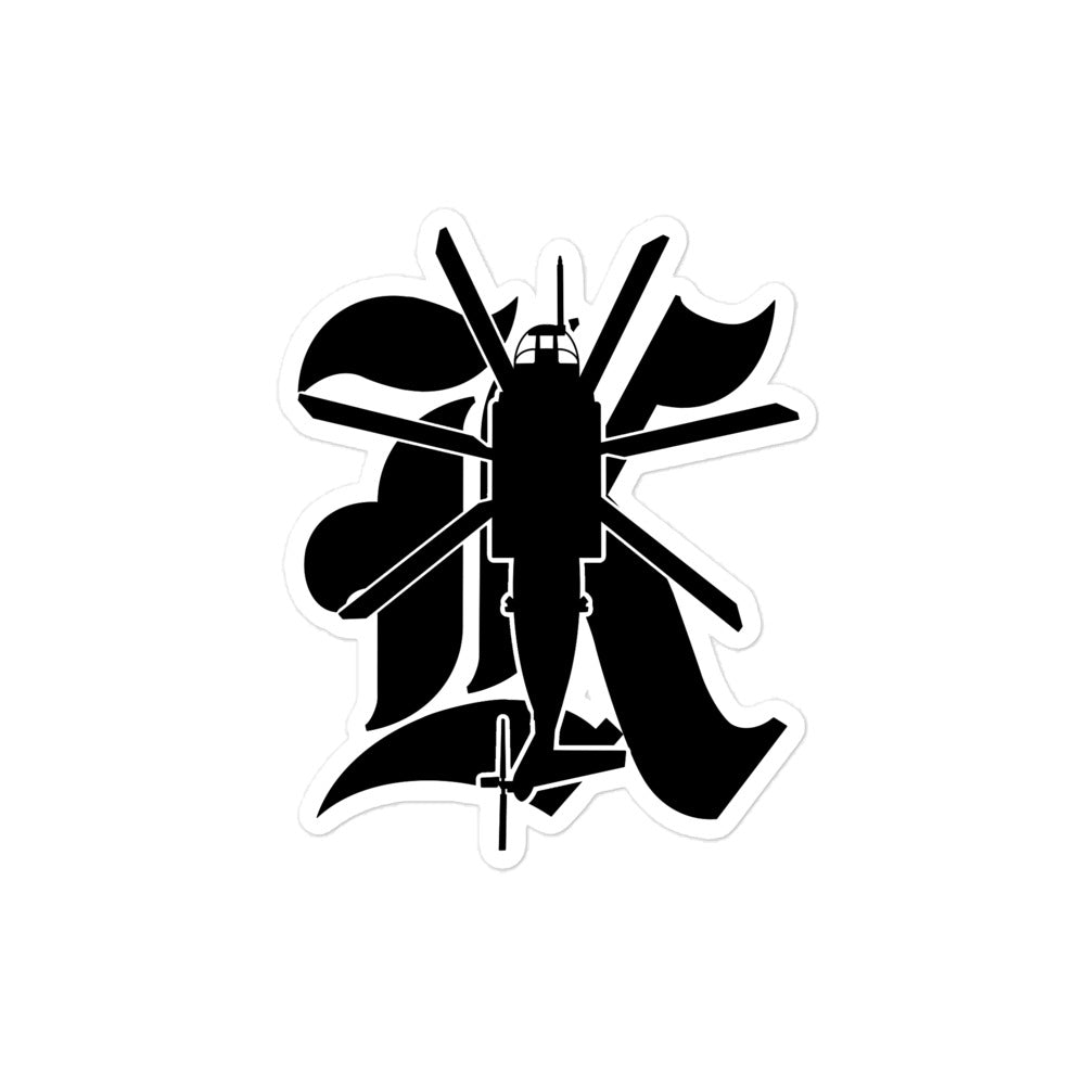 K Silhouette Sticker