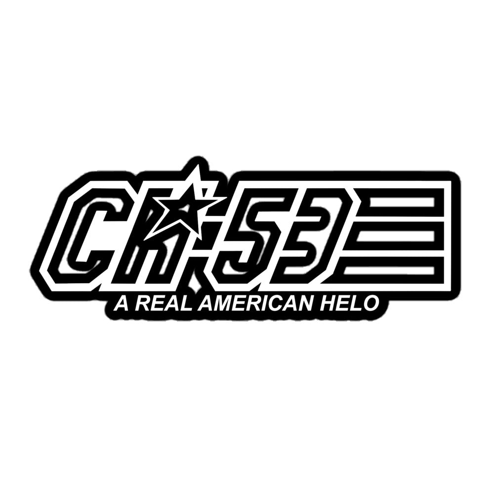 CH-53 "A Real American Helo" Sticker