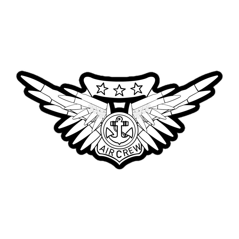 50 Cal Combat AC Wings Sticker