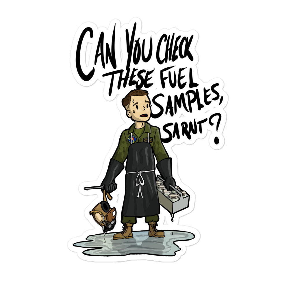Fuel Samples Sticker