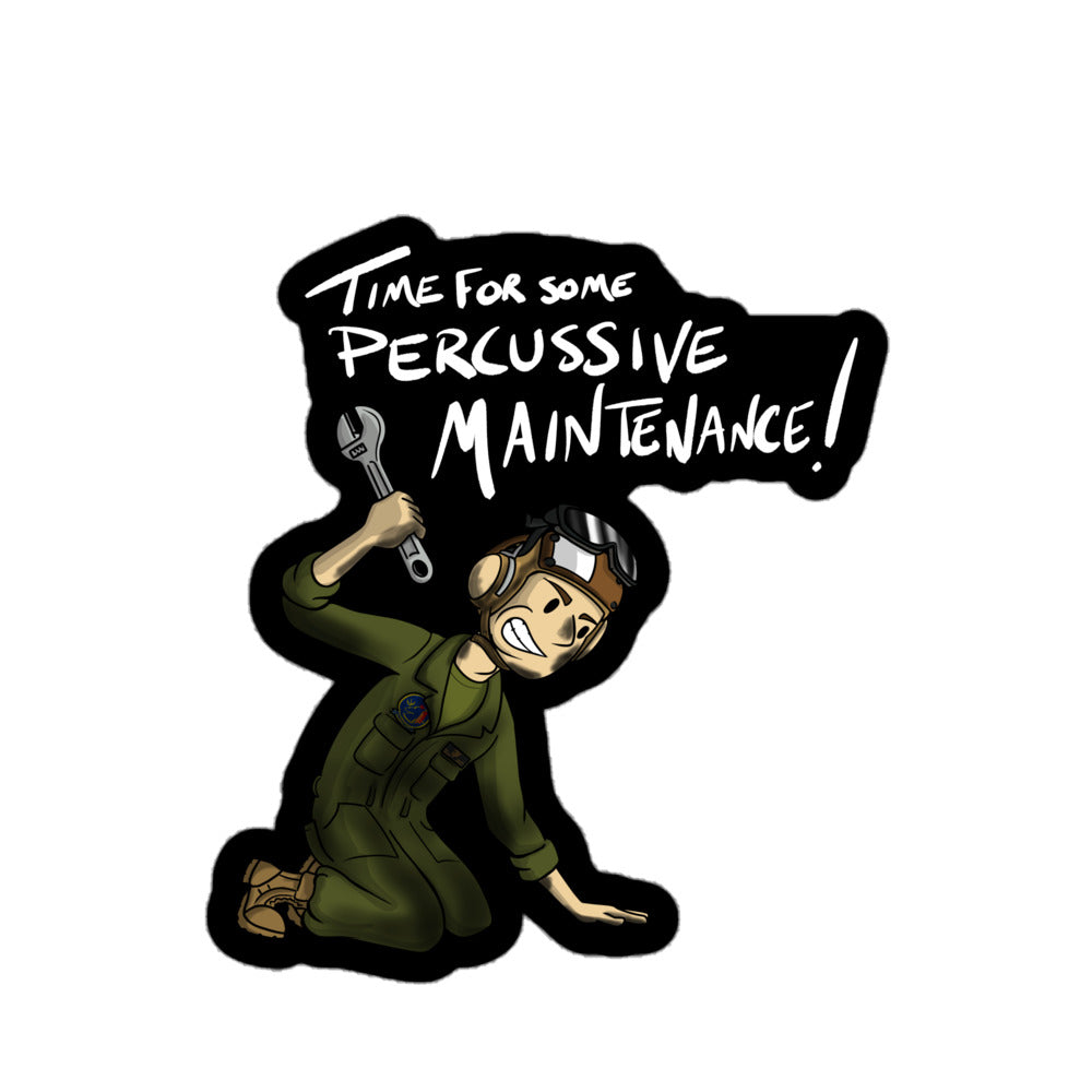 Percussive Maintenance Sticker