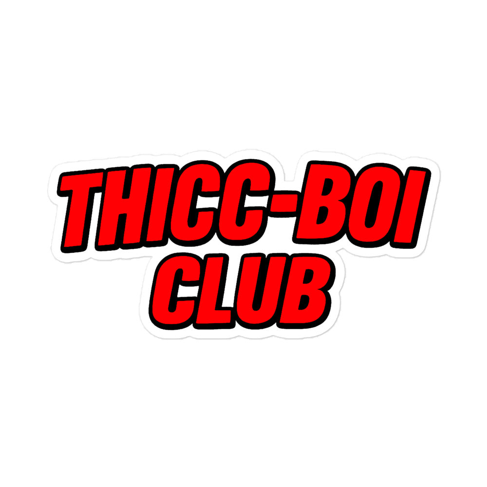 THICC-BOI CLUB Logo sticker