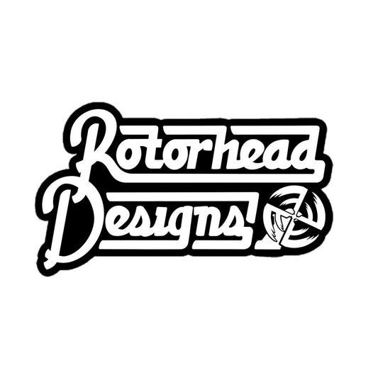 RotorHead Designs Script Logo Sticker