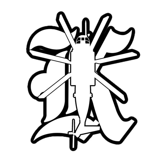 K Silhouette Sticker