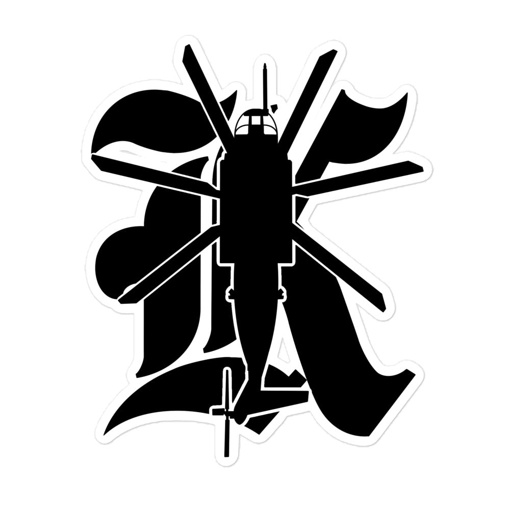 K Silhouette Sticker