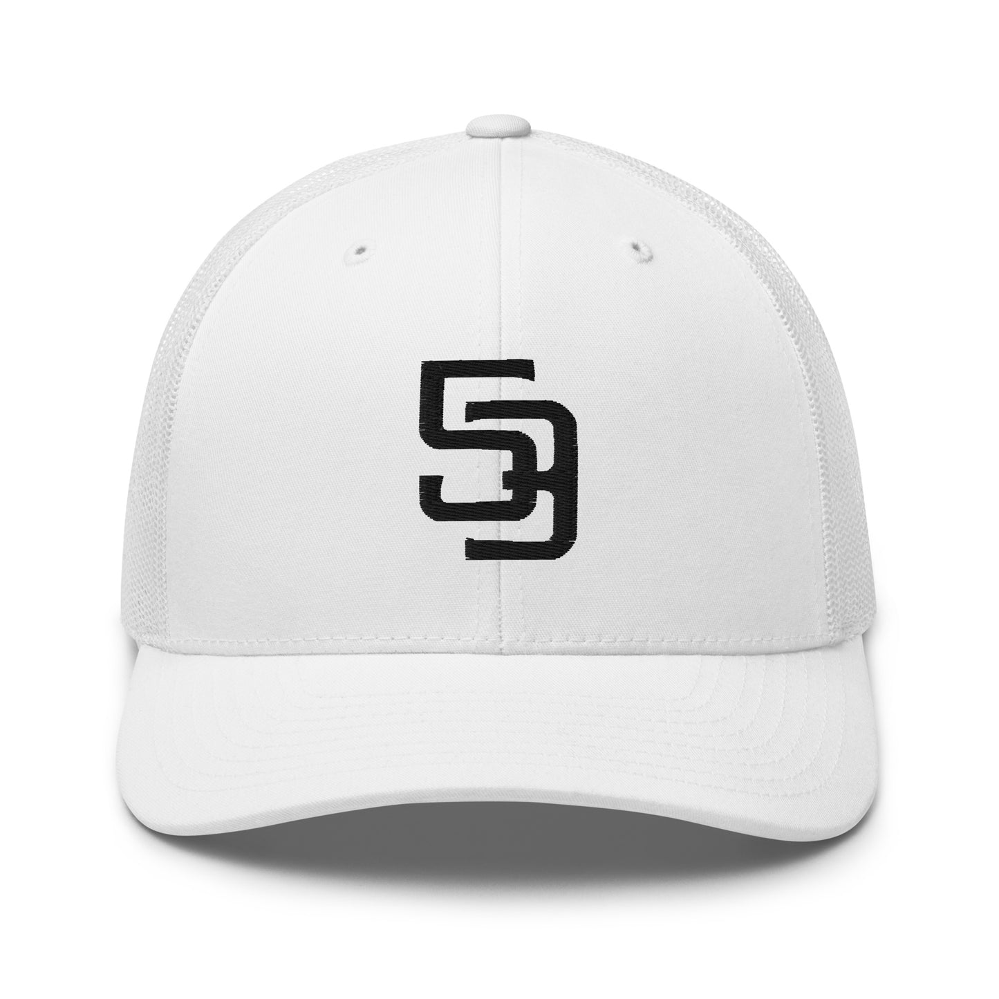 53 Black Trucker Cap
