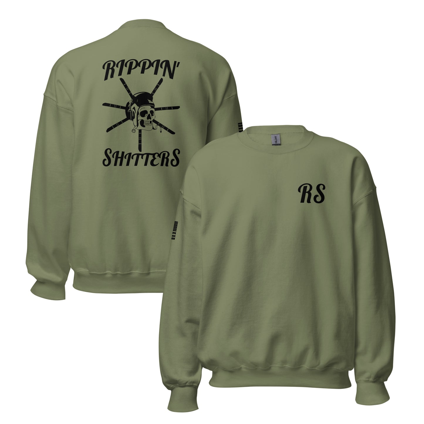 RS Mech Logo Blacked out Crew Neck