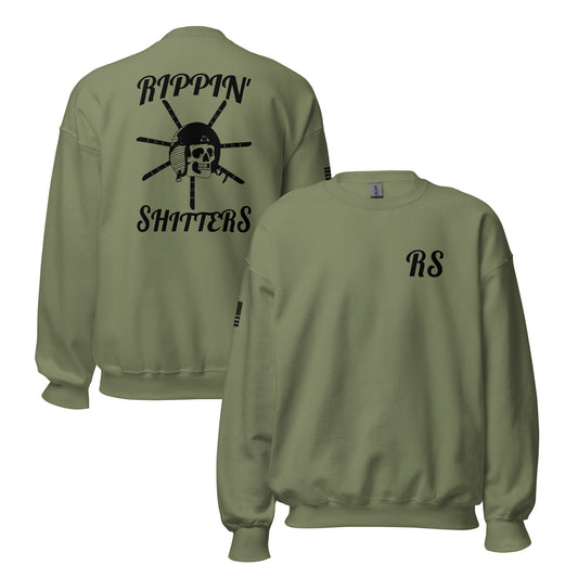 RS Aviator Logo Blacked out Crew Neck