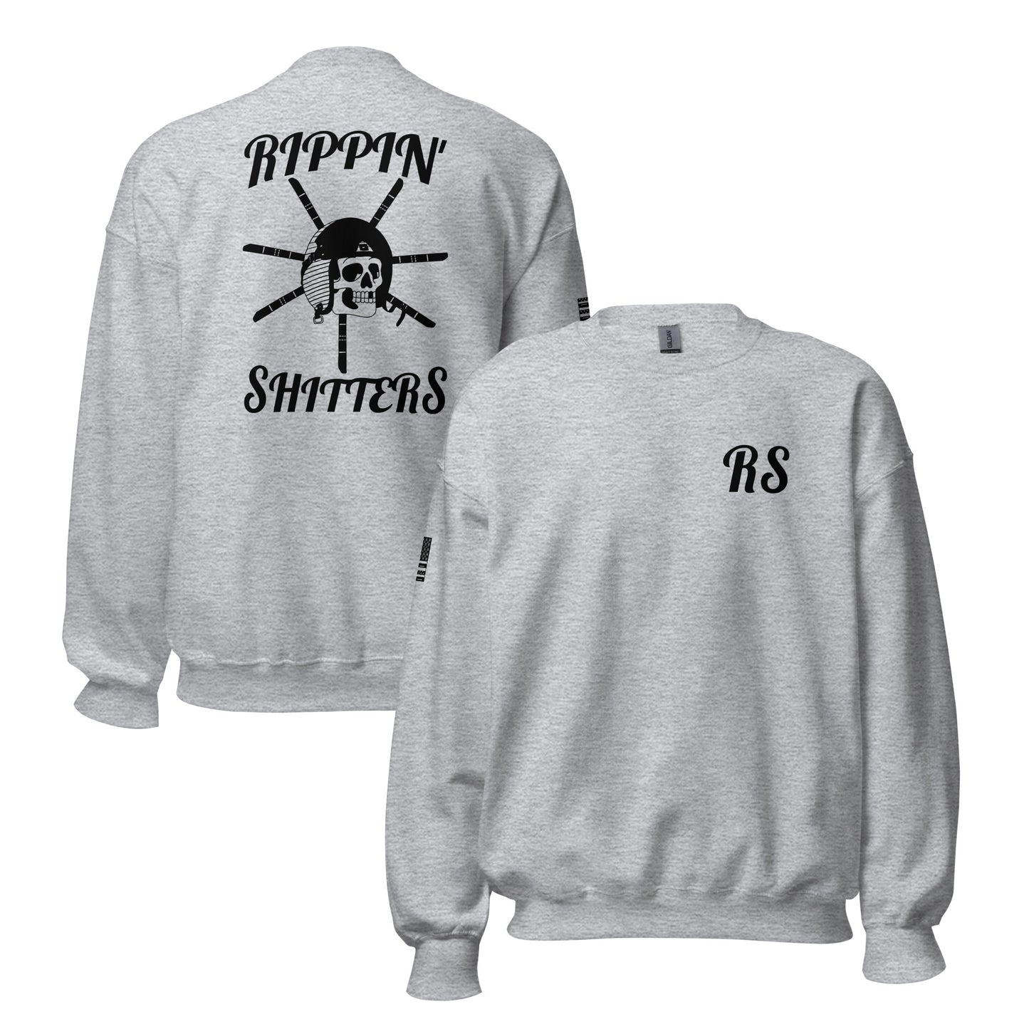 RS Aviator Logo Blacked out Crew Neck